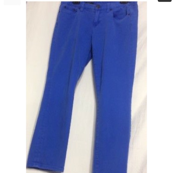 J. Crew Denim - J Crew Toothpick Blue sz 30 Ankle Jeans colored